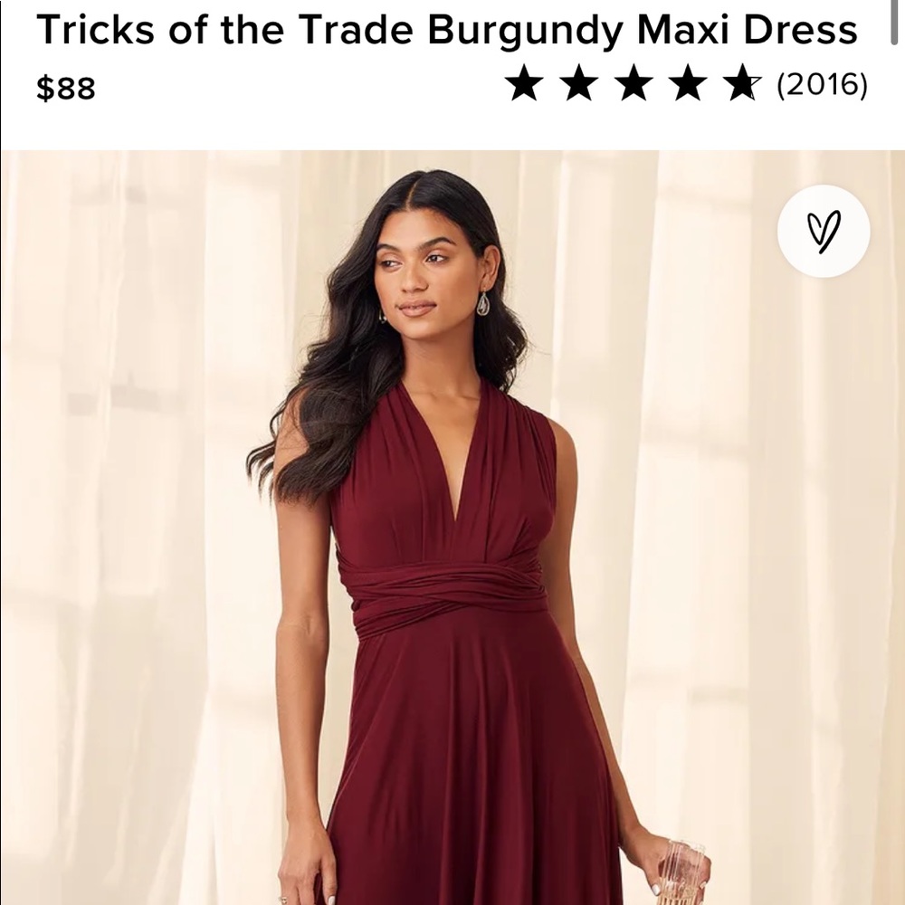 Tricks of the Trade Lulus Burgundy Maxi Dress